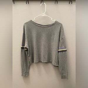 Long Sleeve Grey Stripe Shirt